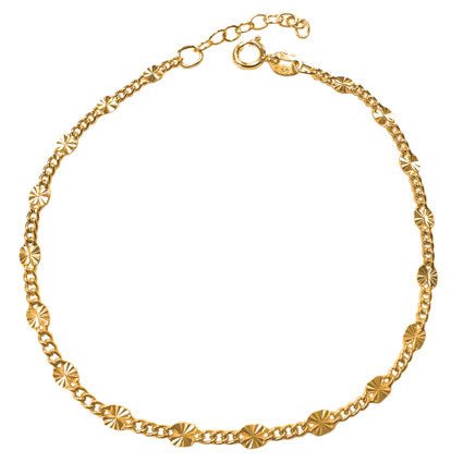 14K Gold Filled Starburst Anklet - Jewellery Hut