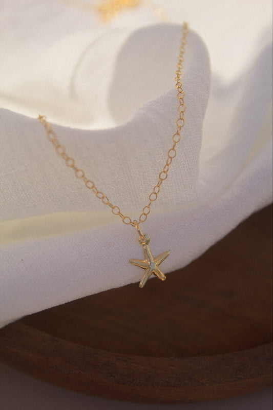 14K Gold Filled Starfish Necklace - Jewellery Hut
