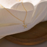 14K Gold Filled Starfish Necklace - Jewellery Hut