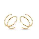 14K Gold Huggie Hoops - Jewellery Hut