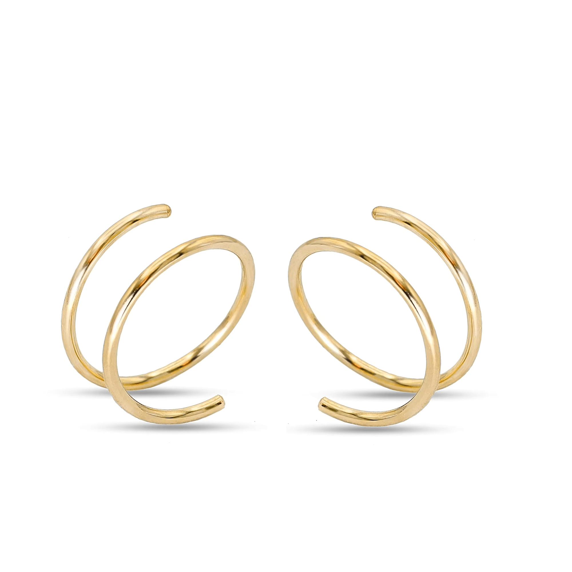 14K Gold Huggie Hoops - Jewellery Hut