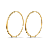 14K Gold Infinity Hoops - Jewellery Hut