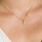 14k Gold Lightning Bolt Necklace - Jewellery Hut