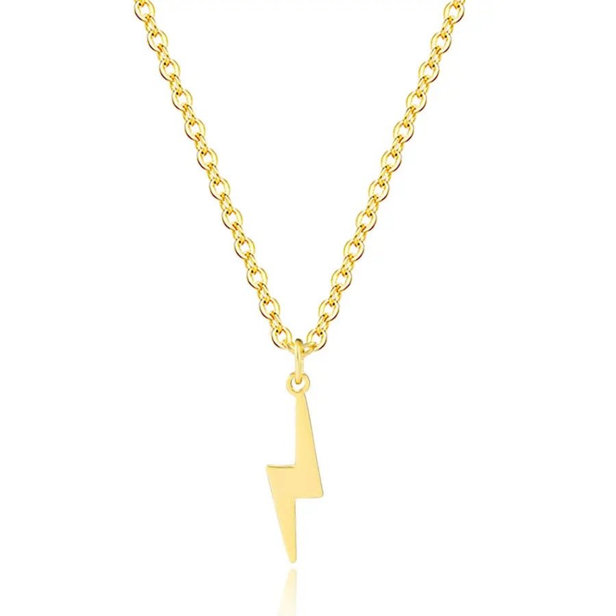 14k Gold Lightning Bolt Necklace - Jewellery Hut