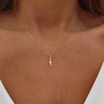 14k Gold Lightning Bolt Necklace - Jewellery Hut