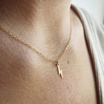 14k Gold Lightning Bolt Necklace - Jewellery Hut