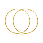 14K Gold Sleeper Hoops - Jewellery Hut