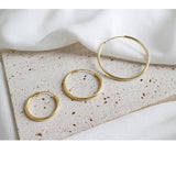 14K Gold Sleeper Hoops - Jewellery Hut