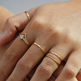 14K Gold Stacking Ring - Jewellery Hut