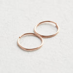 14k Rose Gold Hoop Earrings - Jewellery Hut