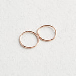 14k Rose Gold Hoop Earrings - Jewellery Hut