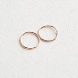 14k Rose Gold Hoop Earrings - Jewellery Hut