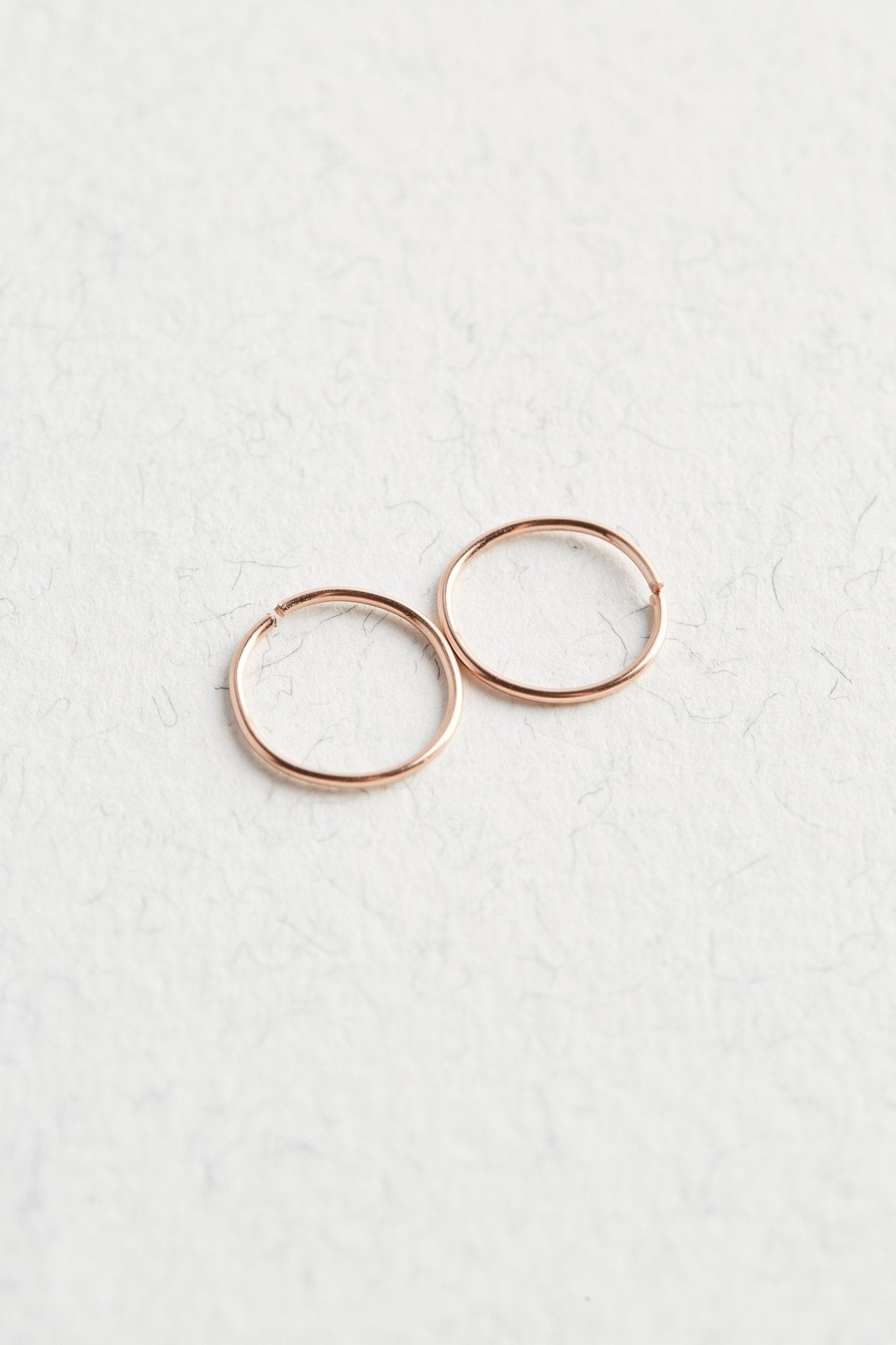 14k Rose Gold Hoop Earrings - Jewellery Hut