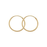 14K Solid Gold 20mm Hoops - Jewellery Hut