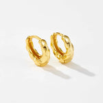 18k Gold Vermeil Chunky Twist Hoops - Jewellery Hut