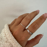 Sterling Silver Wavy Stacking Ring