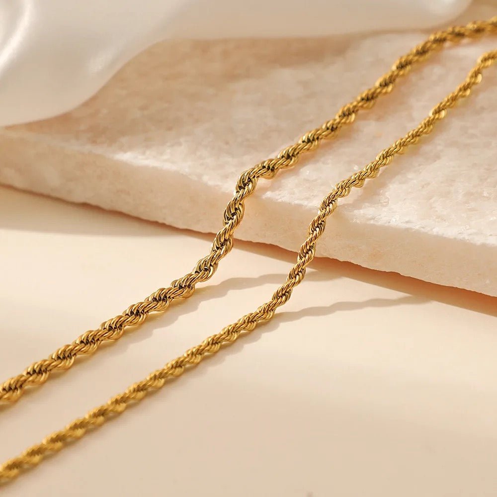 Chunky Gold Rope Necklace - Jewellery Hut