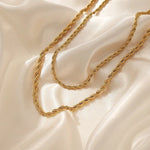 Chunky Gold Rope Necklace - Jewellery Hut