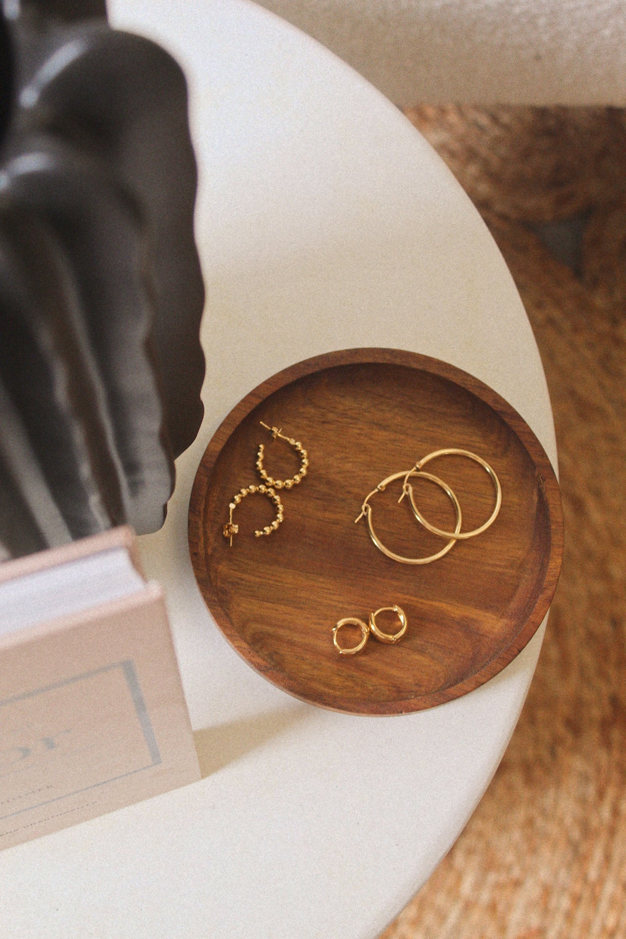 Gold Hinged Hoop Earrings - Jewellery Hut