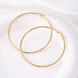 Gold Hinged Hoop Earrings - Jewellery Hut