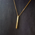 Gold Personalised Bar Necklace - Jewellery Hut