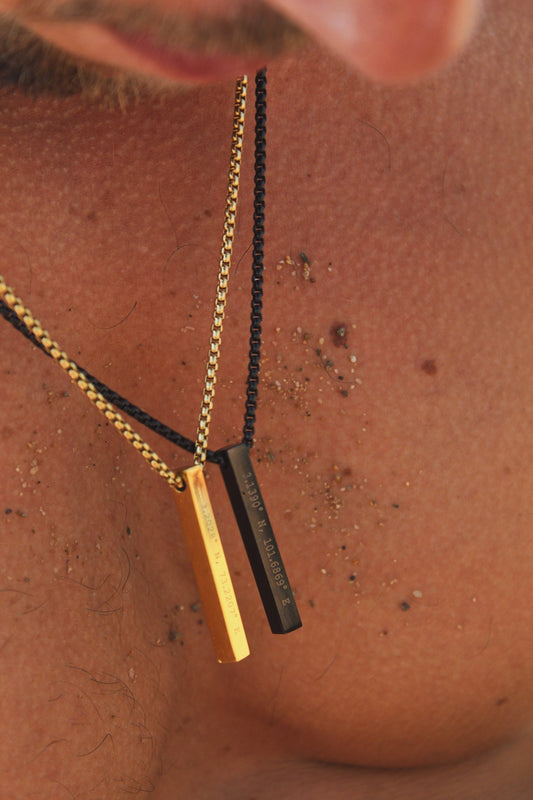 Gold Personalised Bar Necklace - Jewellery Hut