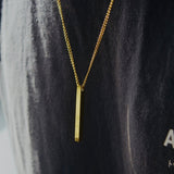 Gold Personalised Bar Necklace - Jewellery Hut