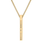 Gold Personalised Bar Necklace - Jewellery Hut