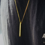 Gold Personalised Bar Necklace - Jewellery Hut