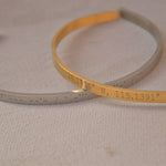 Gold Personalised Cuff Bracelet - Jewellery Hut