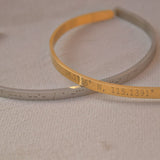 Gold Personalised Cuff Bracelet - Jewellery Hut