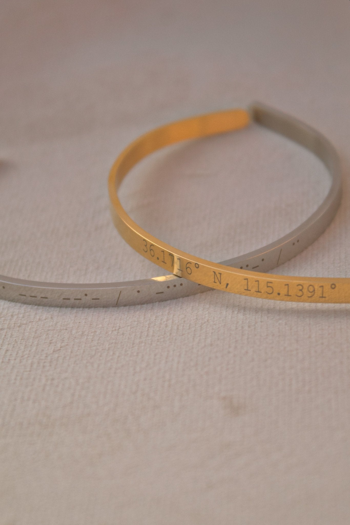 Gold Personalised Cuff Bracelet - Jewellery Hut