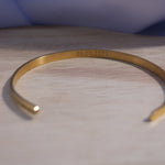 Gold Personalised Cuff Bracelet - Jewellery Hut