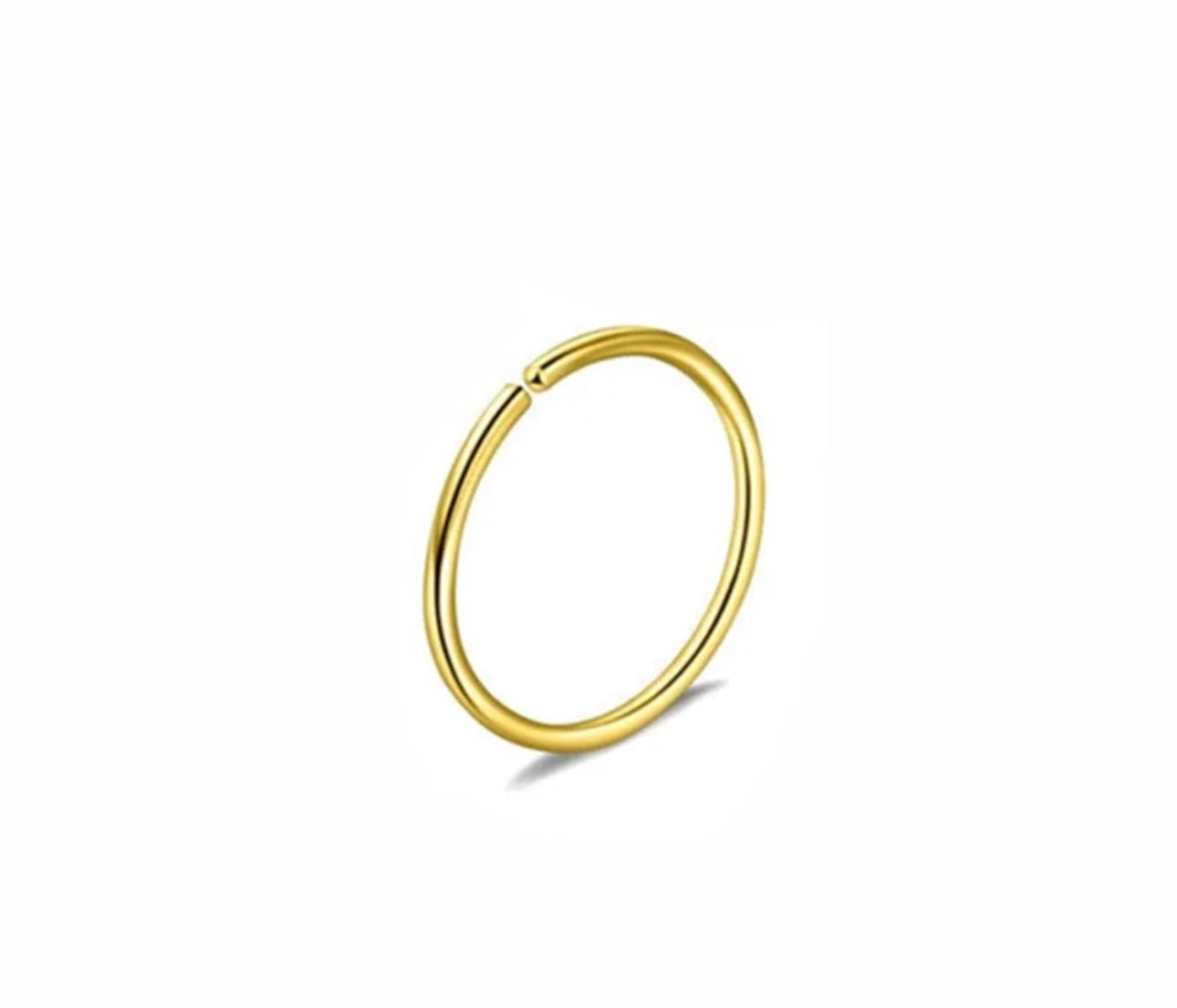 Gold Stainless Steel Nose Ring - Jewellery Hut