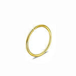 Gold Stainless Steel Nose Ring - Jewellery Hut