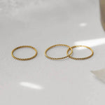 Gold Twisted Stacking Ring - Jewellery Hut