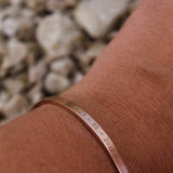 Rose Gold Personalised Cuff Bracelet - Jewellery Hut