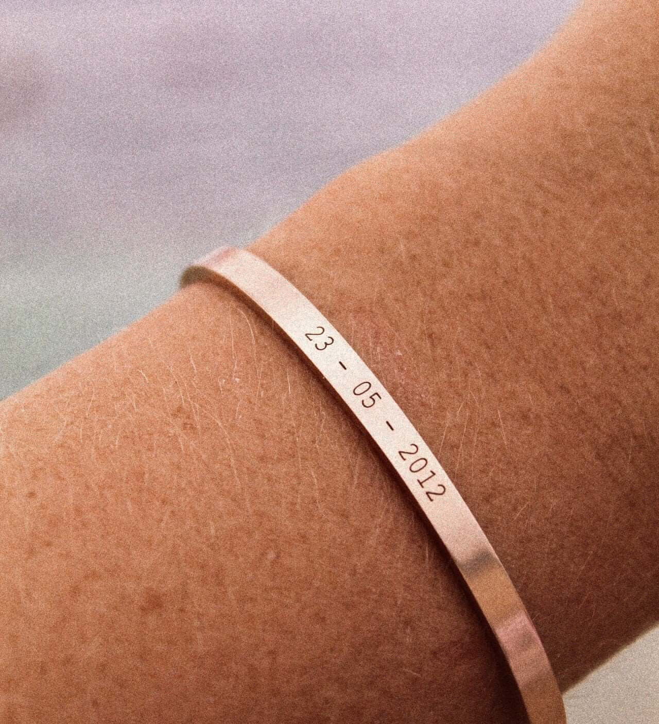 Rose Gold Personalised Cuff Bracelet - Jewellery Hut