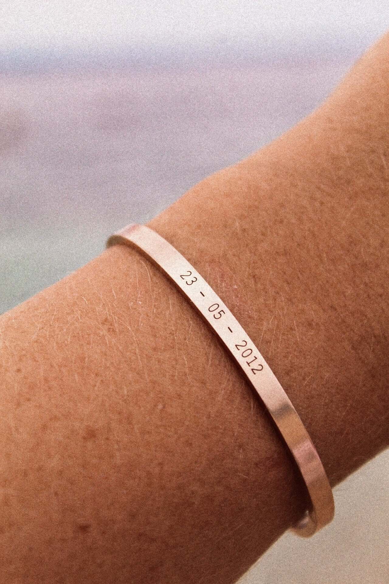 Rose Gold Personalised Cuff Bracelet - Jewellery Hut