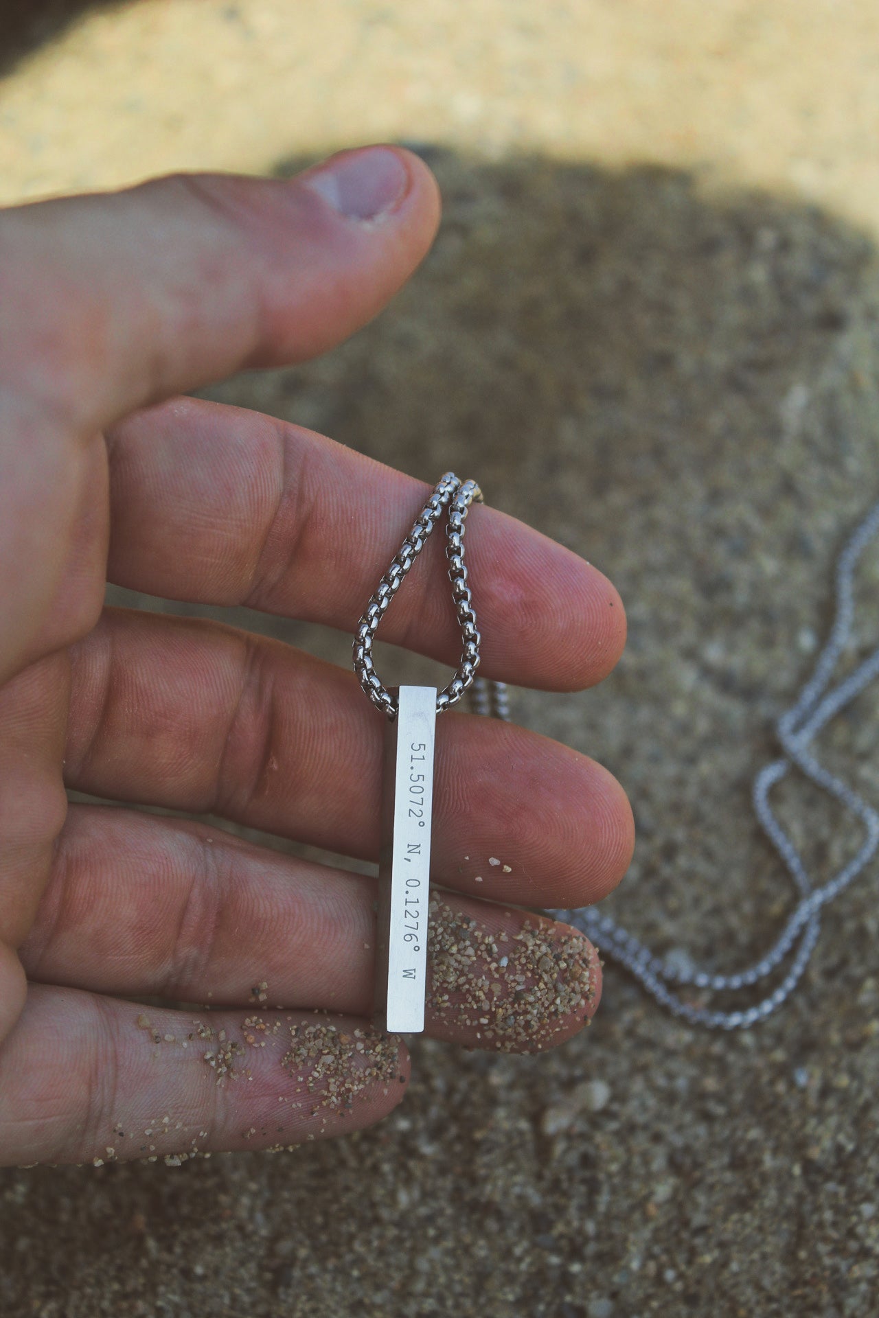 Silver Personalised Bar Necklace - Jewellery Hut