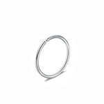 Silver Stainless Steel Nose Ring - Jewellery Hut