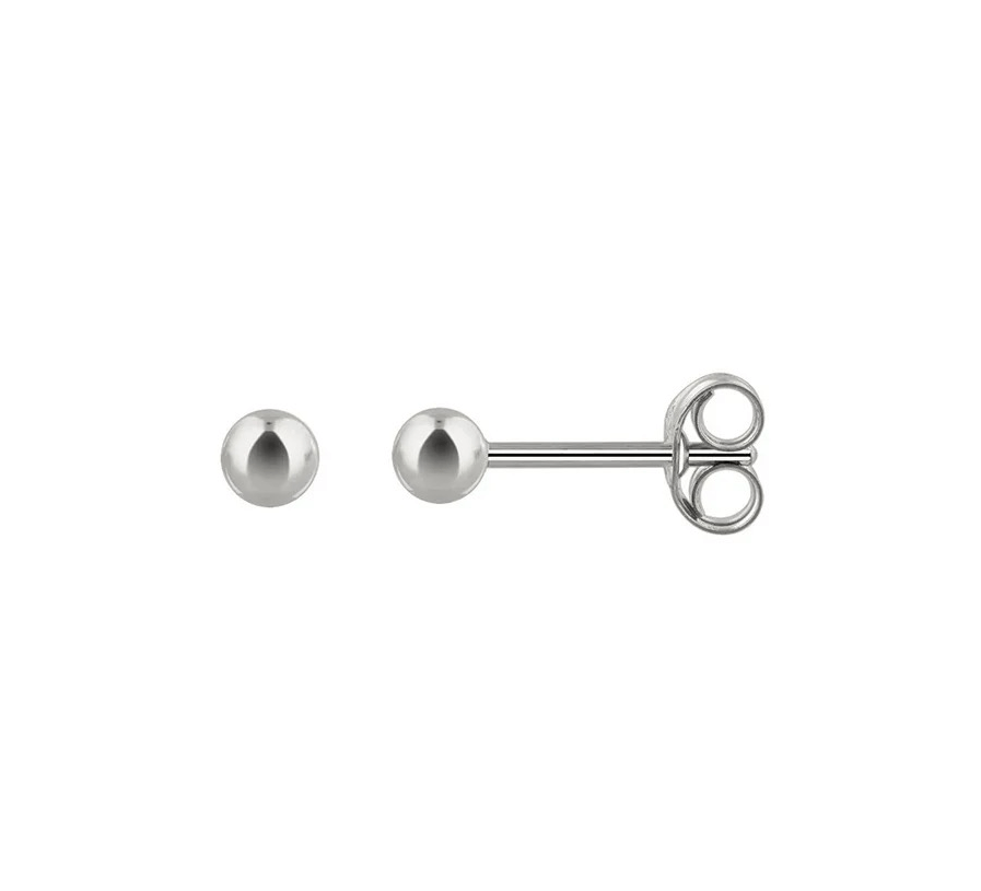 Sterling Silver Ball Stud Earrings - Jewellery Hut