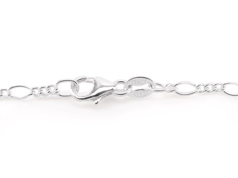 Sterling Silver Figaro Chain Bracelet - Jewellery Hut