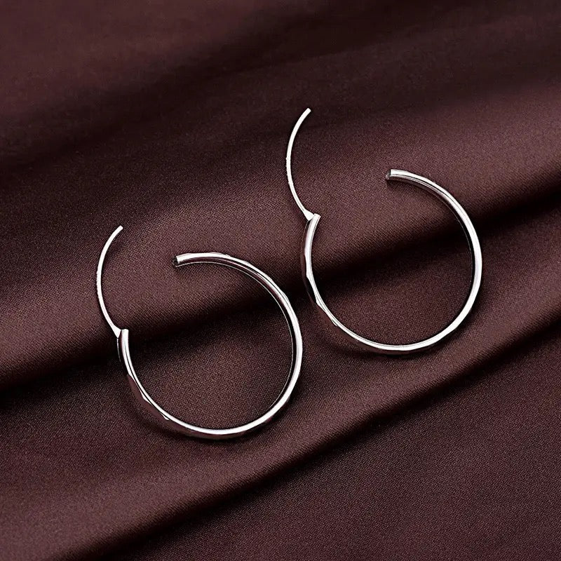 Sterling Silver Hoop Earrings - Jewellery Hut