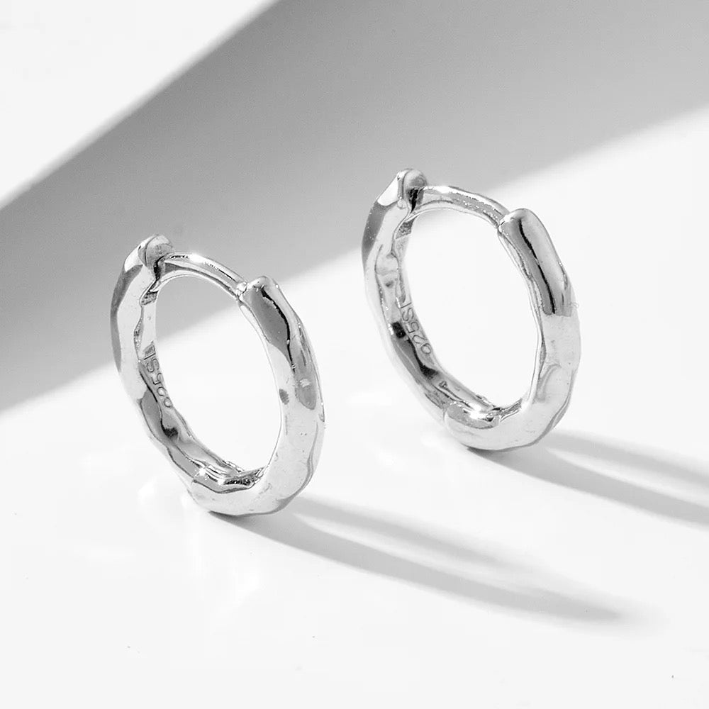 Sterling Silver Huggie Hoop Earrings - Jewellery Hut