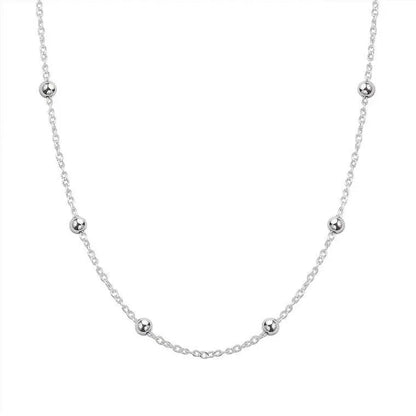 Sterling Silver Satellite Chunky Necklace - Jewellery Hut