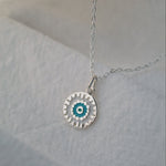 Sterling Silver Turqiouse Mandala Necklace - Jewellery Hut