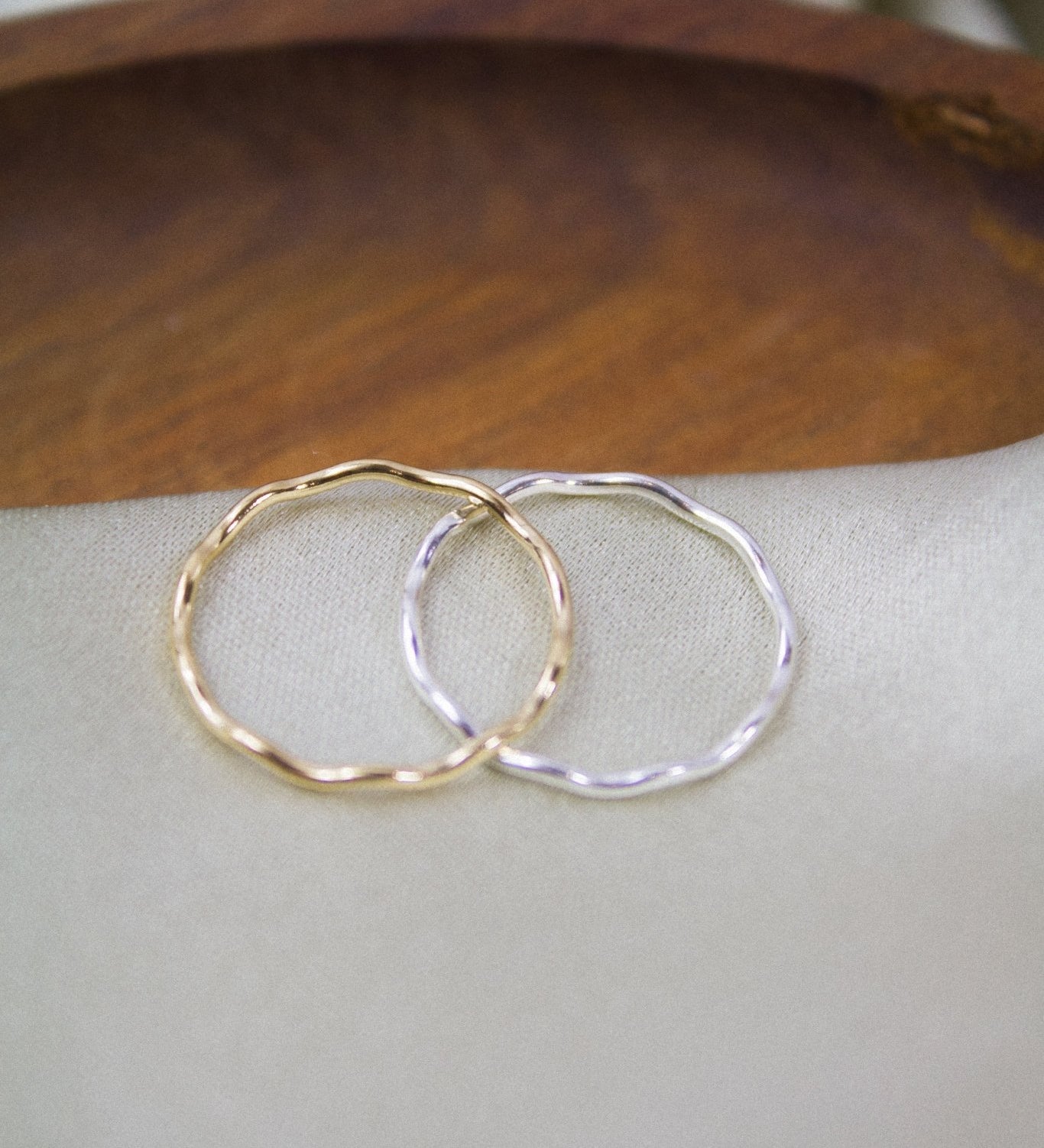 Sterling Silver Wavy Stacking Ring - Jewellery Hut