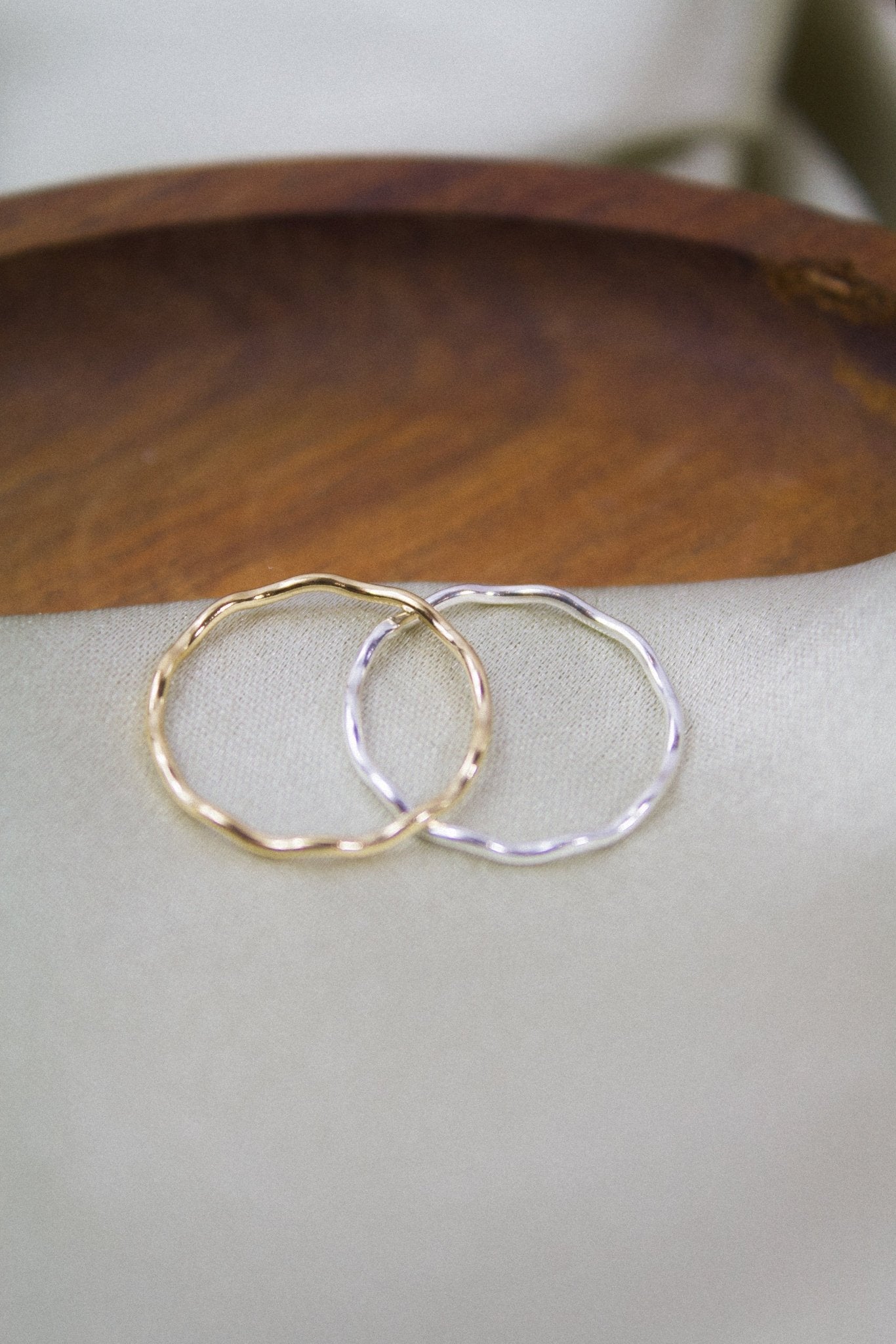 Sterling Silver Wavy Stacking Ring - Jewellery Hut