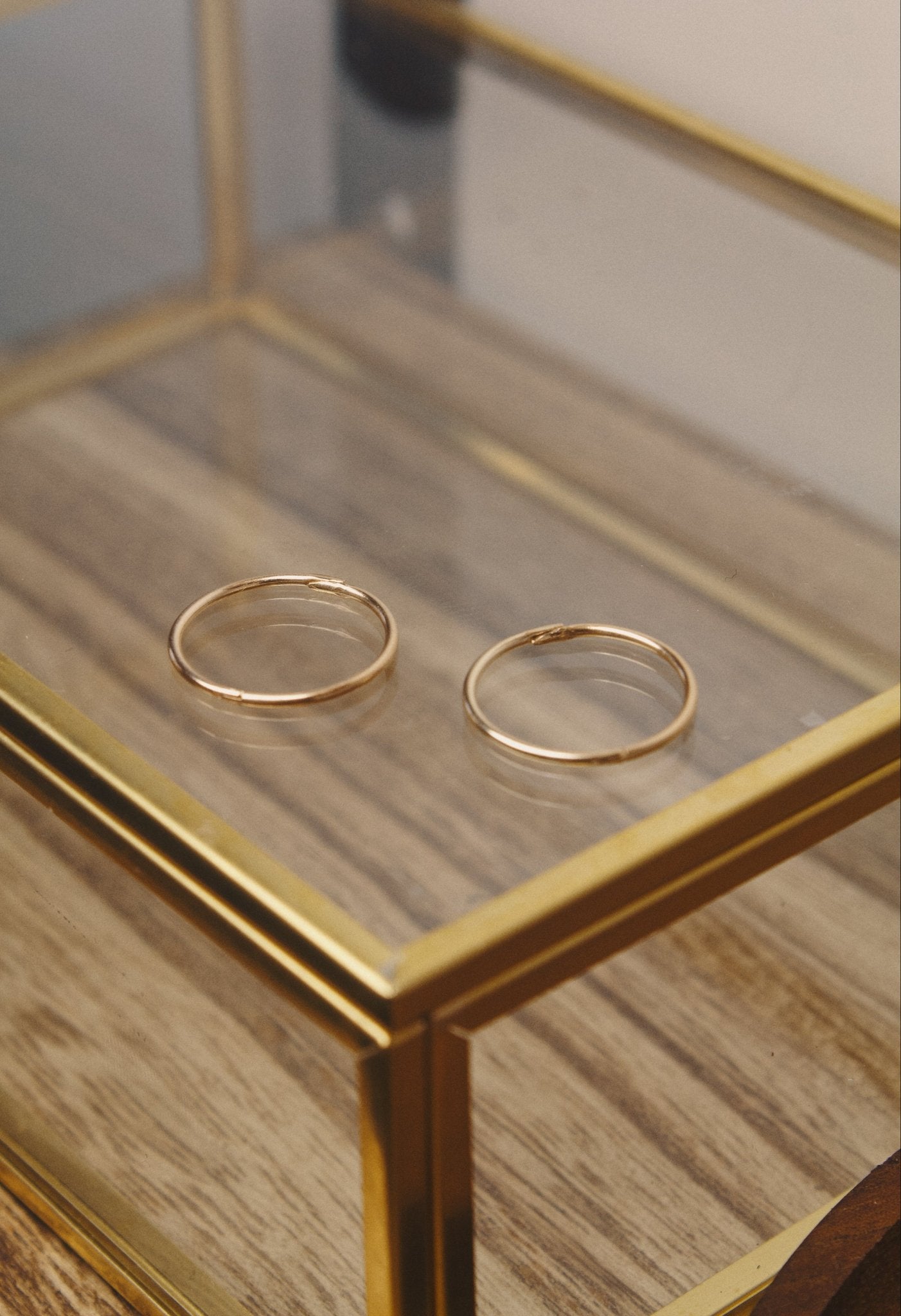 9K Solid Gold Sleeper Plain Hoop Earrings – Jewellery Hut